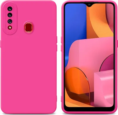 Produktbild von Cadorabo Hülle für Samsung Galaxy A20s Schutz Hülle in Pink TPU Silikon Etui Case Handyhülle
