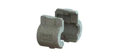 Produktbild von GWK EPP-BOX Serie KH-B silbergrau für Kugelhahn mit Flügelgriff und Innengewinde, Größe: DN32