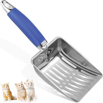 Produktbild von Katzenstreuschaufel aus Edelstahl - Robustes Design