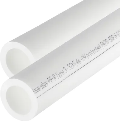 Produktbild von Ø 32mm x 2 Meter, PPR Aqua Plus Rohr in Weiß |  Wasserrohr, Heizungsrohr Klimaleitung Fusiotherm