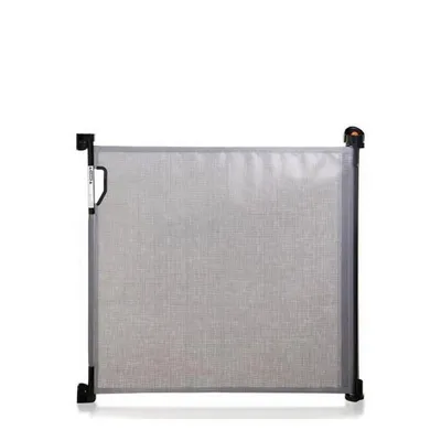 Produktbild von Dreambaby (0-140cm) - Einziehbares/Einrollbares Tür- und Treppenschutzgitter für Babys und Haustiere. Extra-Hoch, Versetzbar, geeignet für den Innen- und Außenbereich. 2020 Version! (Grau)