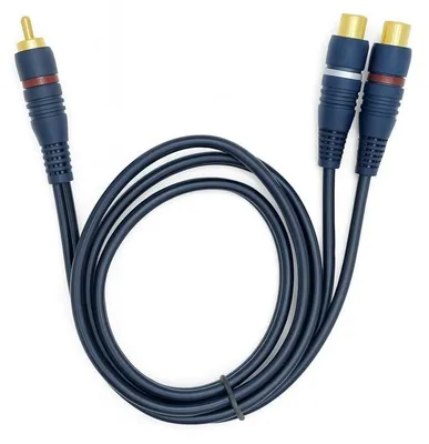 Produktbild von Cinch Y-Kabel Subwoofer Adapter Verteiler Splitter Chinch CAR 2 Buchse