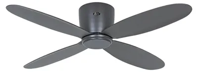 Immagine prodotto di Ventilatore da soffitto a risparmio energetico con telecomando Eco Plano II WiFi 112 cm Grigio basalto