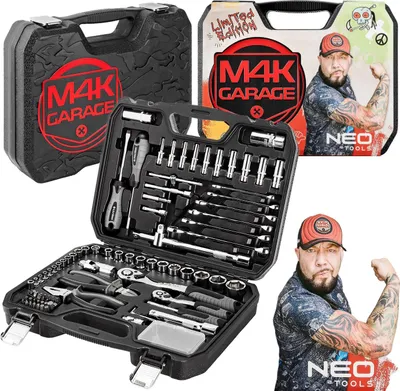 Obrázek produktu pro NEO TOOLS M4K Garážová sada nářadí, 90 položek