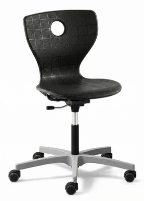 Zdjęcie produktu dla Ergonomiczne krzesło obrotowe na kółkach z ramą o regulowanej wysokości