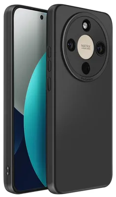 Zdjęcie produktu dla Avizar, Honor Magic 8 Lite Silikonowe etui Elastyczne z matową ramką ochronną aparatu, czarne