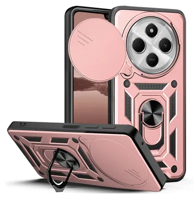 Produktbild von Armor Handyhülle für Xiaomi Redmi 14C Kameraschutz Handy Panzer Case Cover Schutzhülle Outdoor Farbe: Rosegold