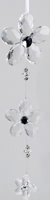 Produktbild von Fensterdeko Dekohänger Blume aus Acryl, weiß, 35 cm