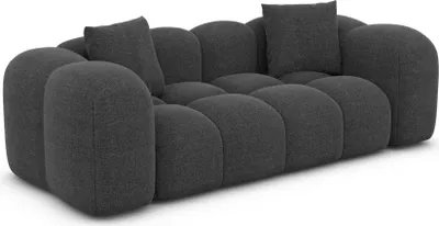 Produktbild von Strukturstoff 2-Sitzer Couch Valora Anthrazit