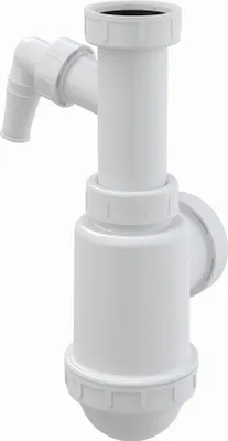 Produktbild von Alcadrain Spülbeckensiphon mit einer Überwurfmutter 6/4" und einem Geräteanschluss
