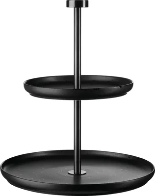 Obrázok produktu pre ASA Coppa Kuro 2-poschodová etagéra Ø15 cm Ø21 cm