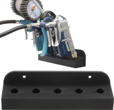 Produktbild von Wandhalter für Druckluft Zubehör Kupplung Pneumatik Geräte Halter Wandhalterung