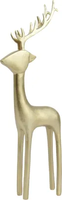 Produktbild von Decoris Dekofigur Hirsch Polyresin 35 x 14 cm gold