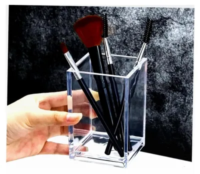 Produktbild von 2-teiliger Make-up-Pinsel-Organizer aus Acryl