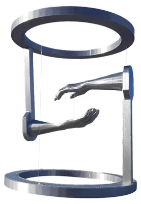 Produktbild von 3D-gedruckte, der Schwerkraft trotzende Armfigur – Anti-Schwerkraft-Schwebearm-Figur – Statue – Dekoration für Zuhause, Büro, Bücherregal oder Schreibtisch