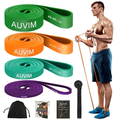 Immagine prodotto di Solidchoice - Set di 4 bande di resistenza - Ideale per fitness e allenamento della forza