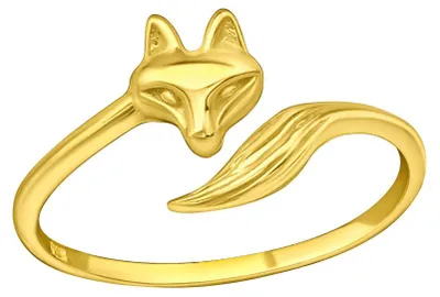 Produktbild von Fuchs Ring: Goldener Damenring aus Silber 925 57 (18.1 mm Ø)