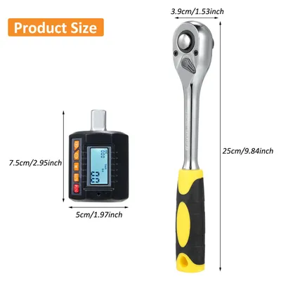 Zdjęcie produktu dla Zestaw cyfrowych kluczy dynamometrycznych ENT-340, tester kluczy nasadowych 1/2"