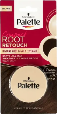 A product package for hair root retouching.