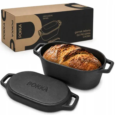 Obrázok produktu pre Liatinová forma na pečenie chleba hrniec nádoba pekáč na chlieb