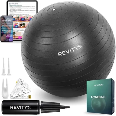 Obrázok produktu pre Fitness lopta, priemer 65 cm, nosnosť do 250 kg, vhodná na pilates a jogu