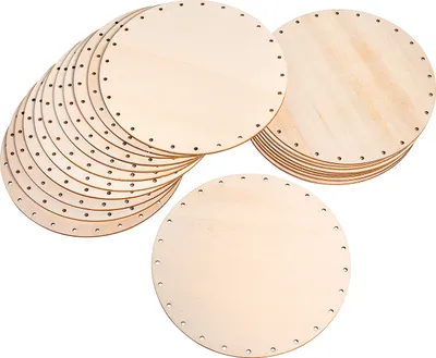 Produktbild von VBS XXL Peddigrohr-Böden "Rund", 20 Stück, 3 mm Ø 17 cm