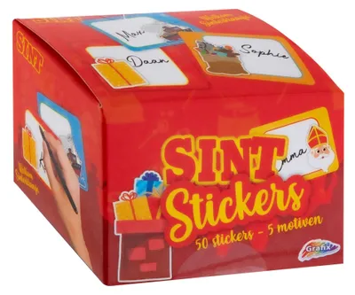 Produktbild von Grafix Sinterklaas Aufkleber 50 Stück
