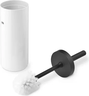 Produktbild von Authentics Lunar Toilettenbürste, WC-Bürste, Kunststoff, Weiß, Griff Schwarz, 1200599