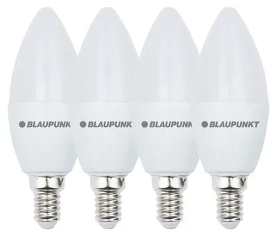 Imagen del producto de Lámpara LED Blaupunkt, casquillo E14, 595 lúmenes, 7W, 2700K, pack de 4 unidades