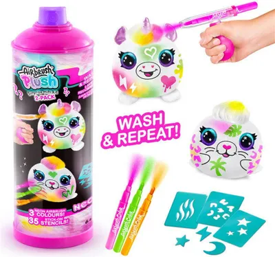 Zdjęcie produktu dla AIRBRUSH PLUSH - Neon mini mistery kit, 2 pcs