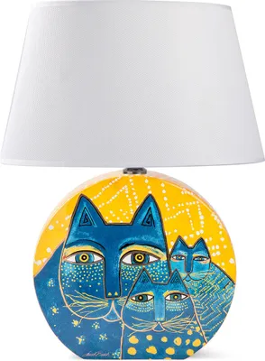 Produktbild von Gilde Laurel Burch Lampe "Fantastic Felines" 81363