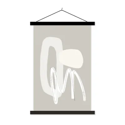 Produktbild von MuchoWow® Textilposter Pastell - Minimalismus - Gestaltung 120x180 cm mit schwarzem Rahmen - Fotos
