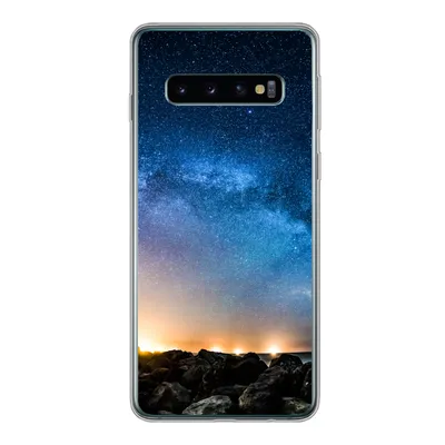 Produktbild von MuchoWow® Handyhülle Schutzhülle Hülle für Samsung Galaxy S10 Galaxie - Universum - Sonne - Jungen - Mädchen - Kinder Silikon Softcase Handy Hülle - Handytasche
