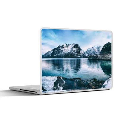 Produktbild von MuchoWow® Laptop Aufkleber Sticker Cover Wasser - Berge - Natur 36.5x27.5 cm - Laptop-Sticker