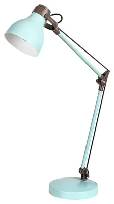 A desk lamp on a white background.