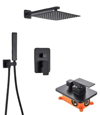 Produktbild von Duscharmatur, Wandmontage, zeitgenössisches Design, 16 Zoll 2 Wege