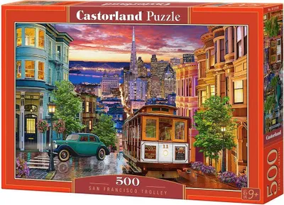 Zdjęcie produktu dla Puzzle 500 elementów „Tramwaj w San Francisco” 53391