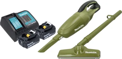Produktbild von Makita DCL 180 SM2O Akku Staubsauger 18 V 0,65 l Olive Outdoor Adventure Serie + 2x Akku 4,0 Ah + Ladegerät