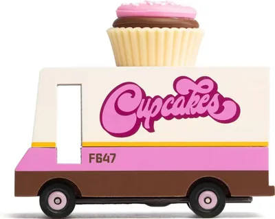 Produktbild von Candylab Candycar Bus Cupcake Bus - Holzspielzeugauto für Kinder