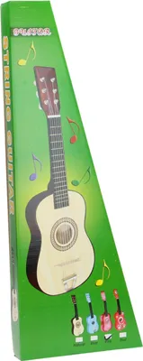 Produktbild von Playwood Gitarre rosa - Holz Kindergitarre Musikinstrument Spielzeug