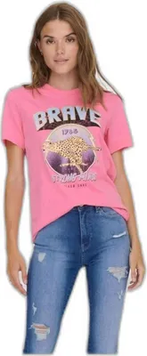 Image de T-shirt Only 15301667-ROSE pour Femme