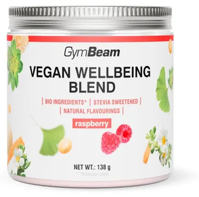 Produktbild von GymBeam - Vegane Wohlfühlmischung, 138 g, Himbeere