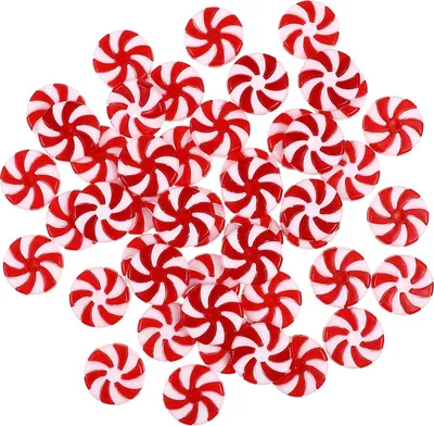 Produktbild von Weihnachtssüßigkeiten-Dekor, Lutscher, Weihnachtsbaum, hängende Ornamente, Pfefferminz-Dekorationen, Acryl-Zuckerstangen, DIY-Anhänger, 50 Stück