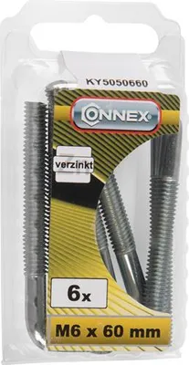 Produktbild von Connex Klemmschraube M6x60 6 Stk. VZ - KY5050660