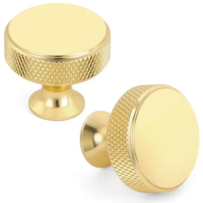 Image de Ensemble de 10 boutons ronds en laiton