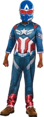 Produktbild von Captain America: Brave New World - "Deluxe" Kostüm - Kinder BN6213 (116) (Blau/Weiß/Rot)