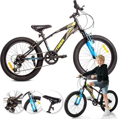 Imagen del producto de Bicicleta infantil Tiger de 20 pulgadas, con 6 velocidades Shimano