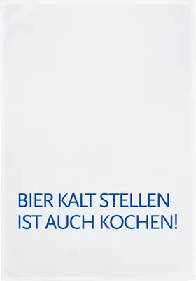 Produktbild von Geschirrtuch weiß, Hopfenkoch in Blau