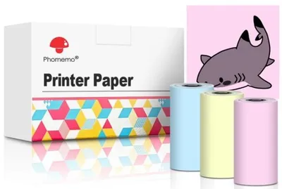 Produktbild von Farbiger Thermopapier für den Phomemo T02 und M02X Thermodrucker