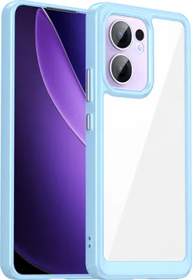 Produktbild von Schutzhülle für OPPO Reno13 F Klar Rückseite Stoßfeste TPU Silikon Bumper Hülle Blau